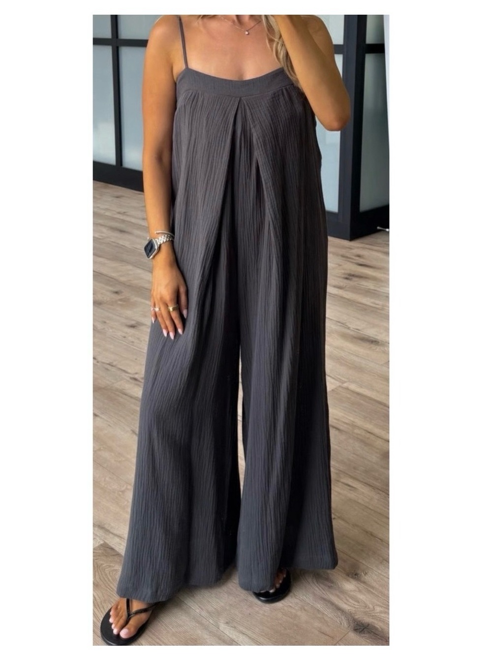 Shop Talulah Cotton Gauze Wide Leg Jumpsuit